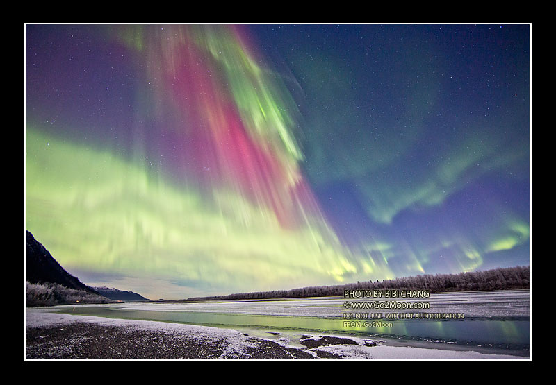 Red and Green Aurora