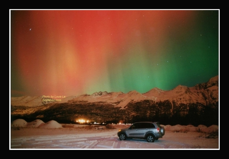 Aurora with Big Dipper
