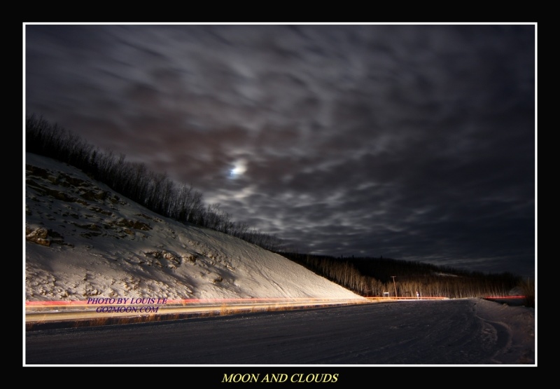 Moon Light Peeking Through Clouds