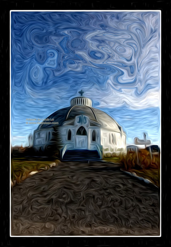 Inuvik Church Oil Painting
