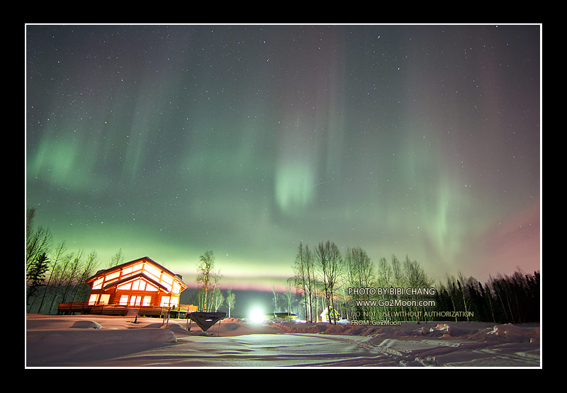 Aurora Over Cabin
