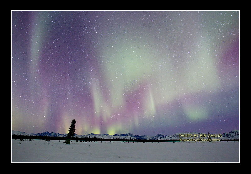 Aurora in sky