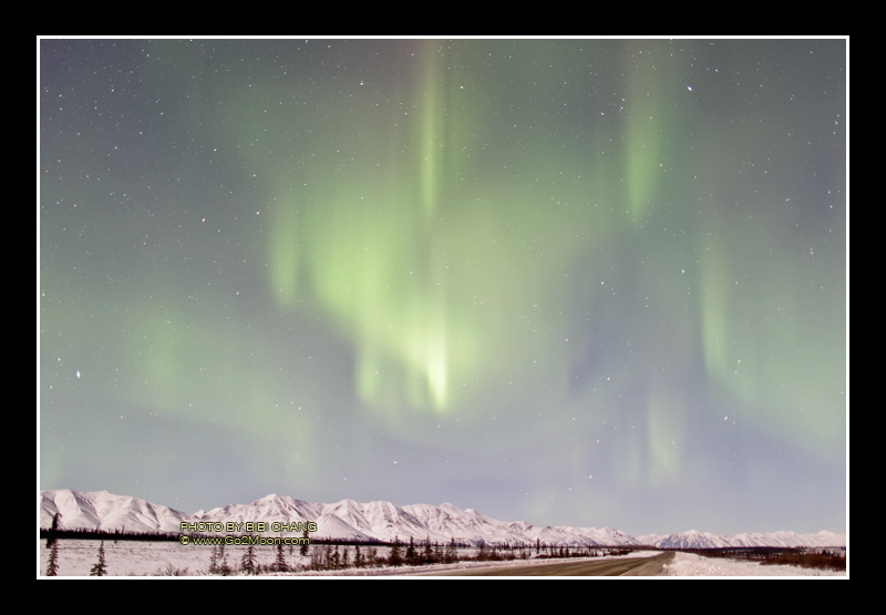 Aurora Over Mountains