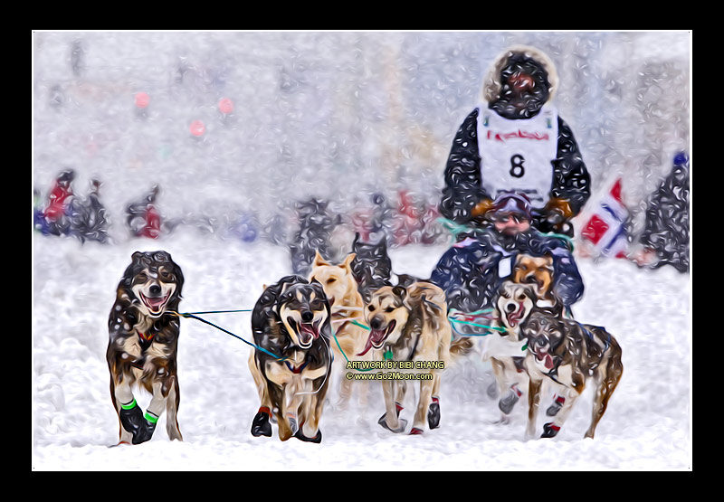 Iditarod Oil Painting