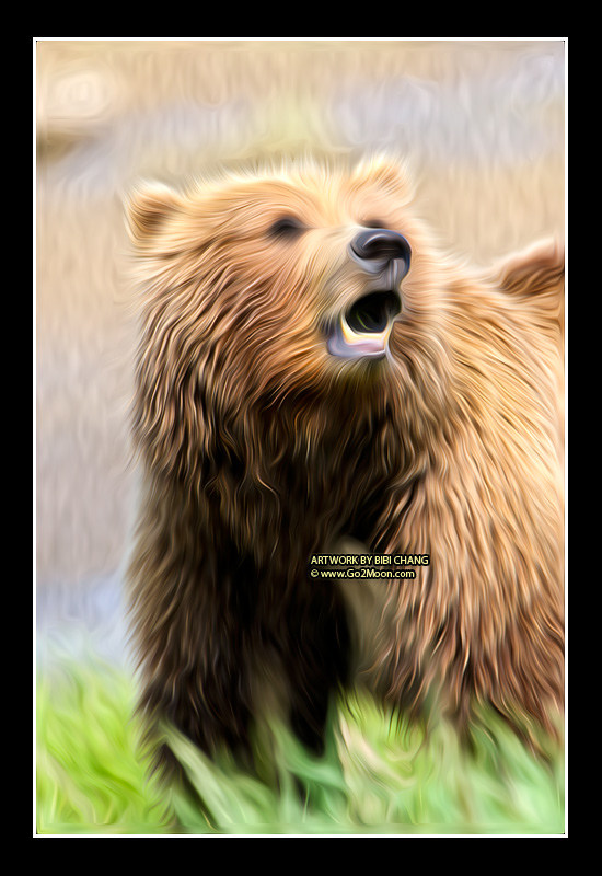 Bear Oil Painting