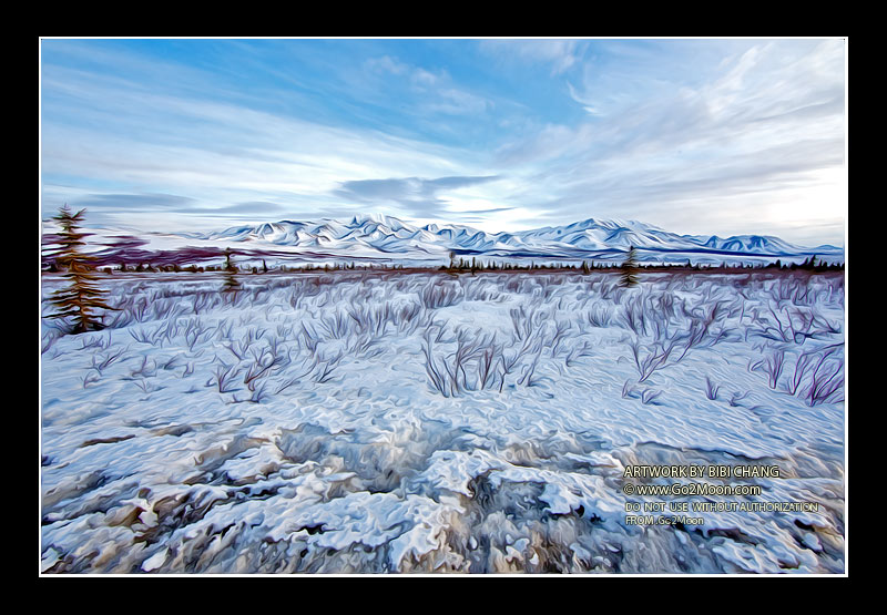 Denali Park Oil Painting