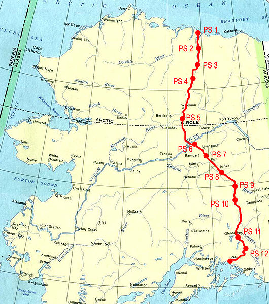 Alyeska Pipeline Map
