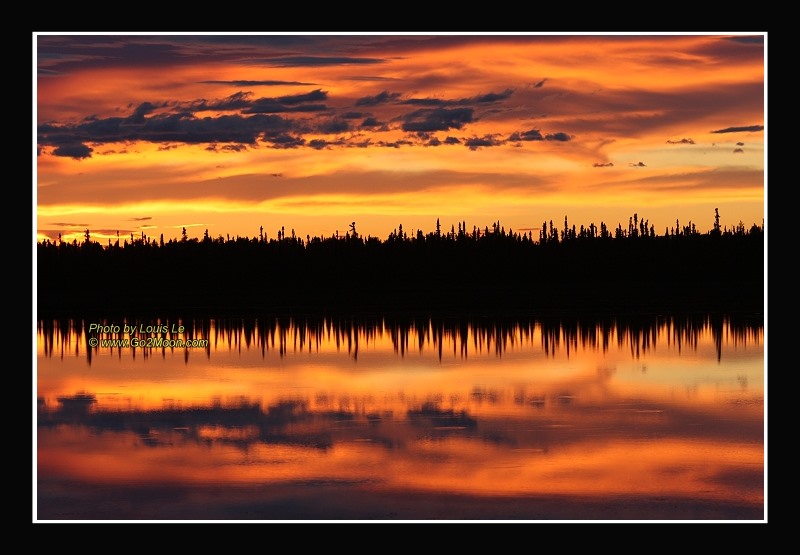 Sunset on Pond