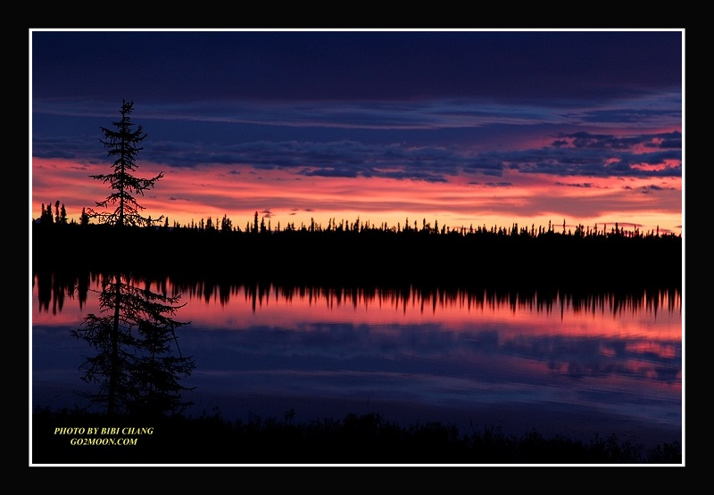 Sunset on Pond